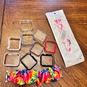 Apple Watch Covers and Bands - Multicolor, Black, Red, Clear